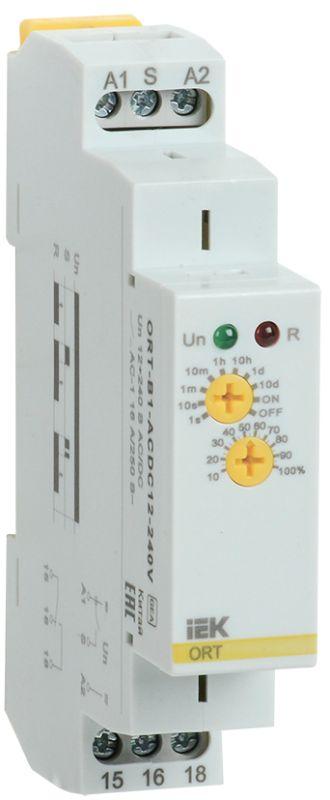 реле задержки выключения ort 1 контакт 12-240в ac/dc iek ort-b1-acdc12-240v от BTSprom.by