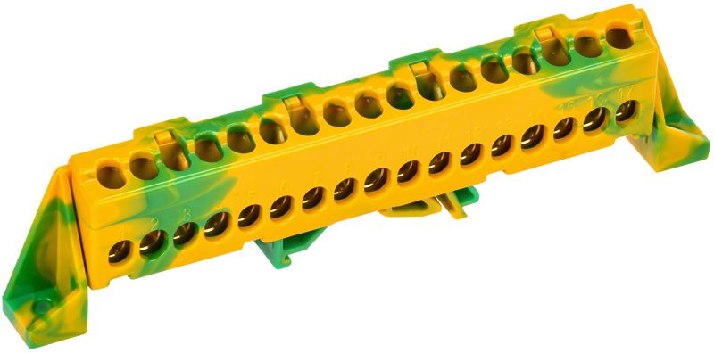 шина pe "земля" в комб. изол. "стойка" 6х9-17-жз tekfor iek tf-nn10-17-dp-k52 от BTSprom.by