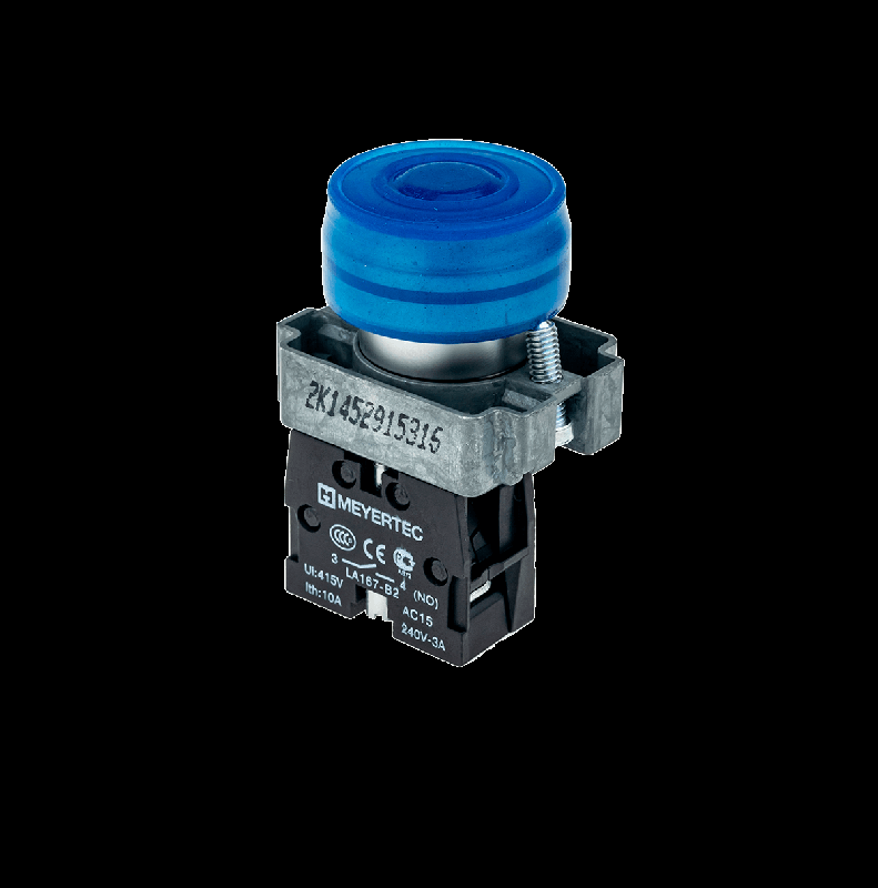 кнопка в кожухе син. 1no мет. mtb2-bpz116 овен 58164 от BTSprom.by