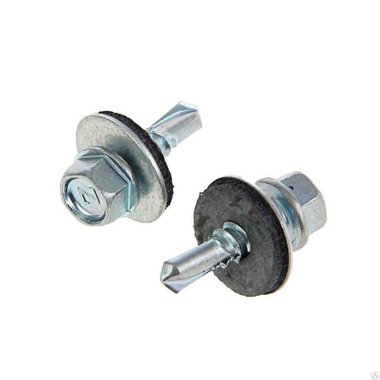 саморез кровельный 5.5х19 с буром оцинк. (коробка) (уп.5кг) tech-krep/zitar 144785 от BTSprom.by