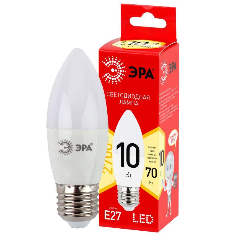 лампа светодиодная line led b35-10w-827-e27 r b35 10вт свеча e27 тепл. бел. эра б0052377 от BTSprom.by