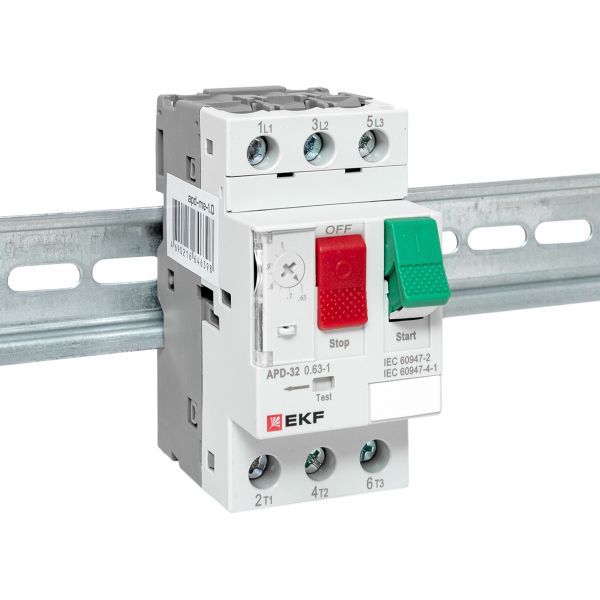  Выключатель автоматический для защиты двигателя АПД-32 0.63-1.0А EKF apd-me-1.0 фото в каталоге от BTSprom.by
