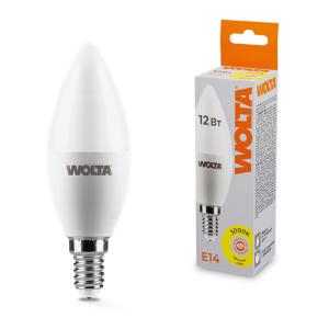 лампа светодиодная 12вт 3000к e14 wolta 25yc12e14 от BTSprom.by
