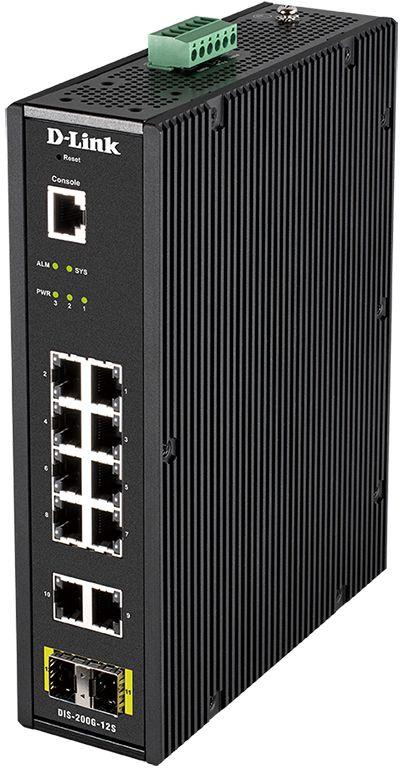 коммутатор управляемый dis-200g-12s/a1a 10g 2sfp d-link 1606844 от BTSprom.by