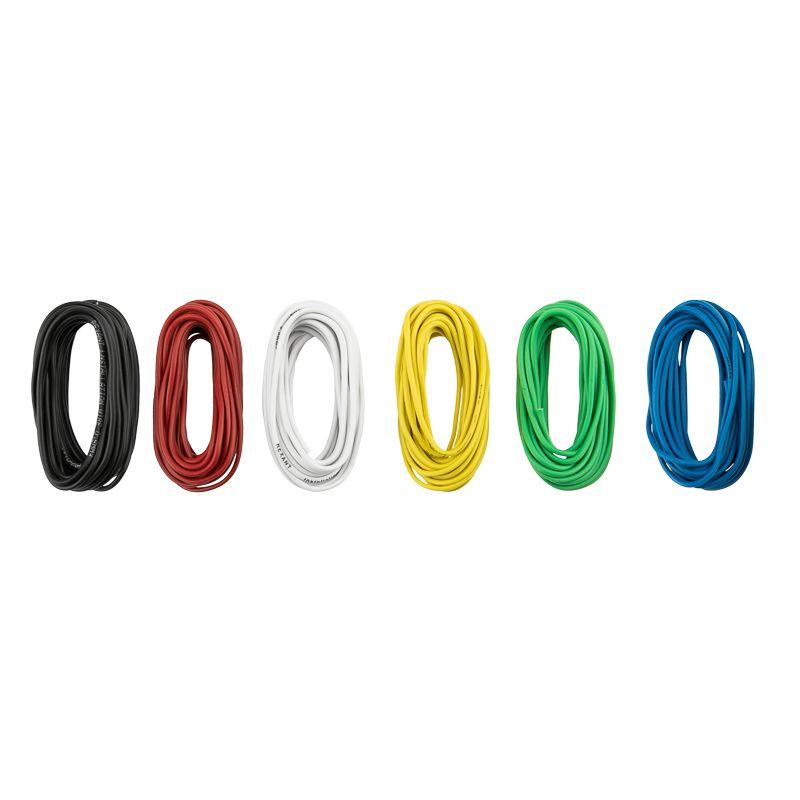  Набор автопровода "Радуга" 1х0.75мм 6 цветов (бел.; жел.; зел.; красн.; син.; черн.) по 3м (уп.6шт) Rexant 01-6548 фото в каталоге от BTSprom.by