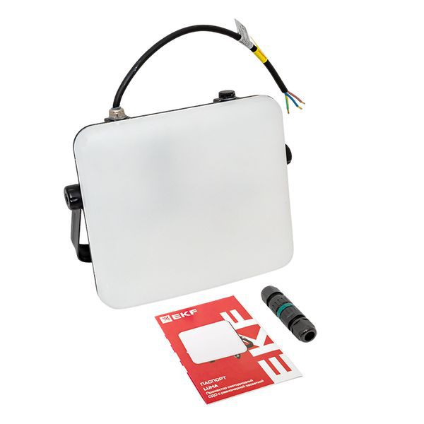  Прожектор светодиодный СДО-4005 100Вт 4000К IP65 с равномерной засветкой LUMA EKF FLL-4005-100-4000 фото в каталоге от BTSprom.by