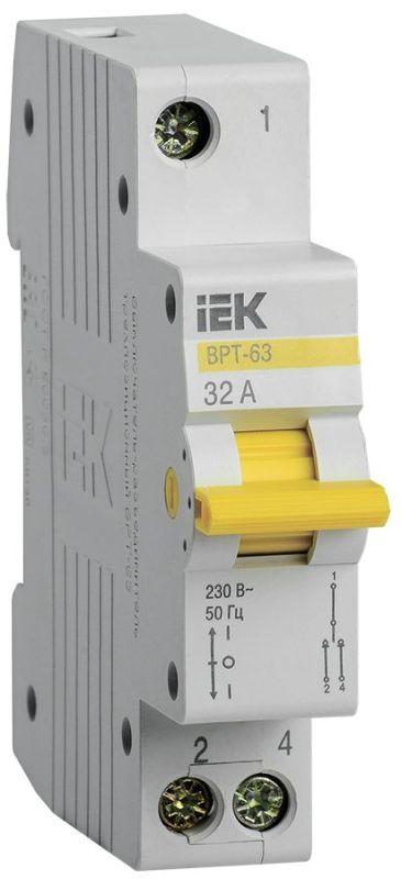 выключатель-разъединитель трехпозиционный 1п врт-63 32а karat iek mpr10-1-032 от BTSprom.by