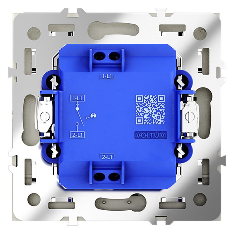  Выключатель 1-кл СП S70 10А с подсветкой механизм сталь Voltum VLS010205 фото в каталоге от BTSprom.by