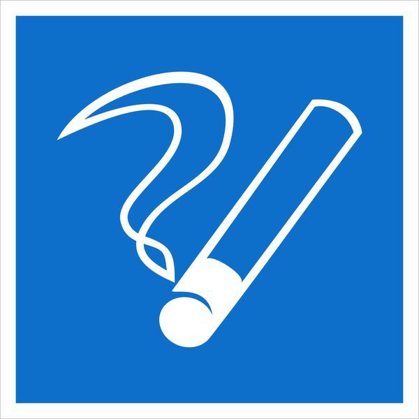 наклейка "место курения" d03 200х200мм proxima ekf an-4-04 от BTSprom.by