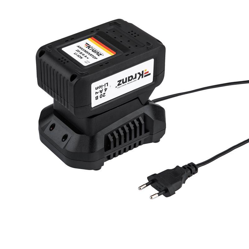  Машина шлифовальная угловая (УШМ болгарка) аккумуляторная 1х4А.ч в кейсе Kranz KR-PT-250 фото в каталоге от BTSprom.by