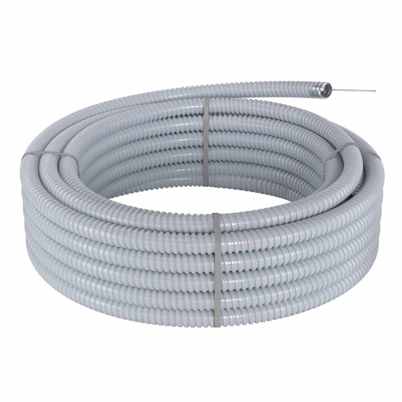  Металлорукав DN 10мм в герметичной ПВХ изоляции Dвн 10.0мм Dнар 14.0 с протяжкой 100м сер. DKC 6071R-010100P фото в каталоге от BTSprom.by