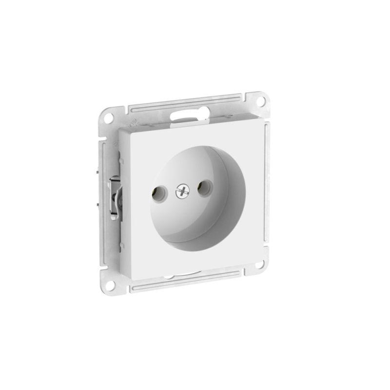 розетка atlasdesign 16а без заземл. без шторок быстрозажим. клем. механизм бел. se atn000141s от BTSprom.by