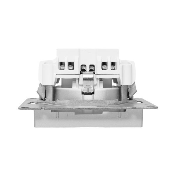  Розетка СП Эпика 16А с заземл. защ. шторки механизм алюм. EKF UP1-SOA-111 фото в каталоге от BTSprom.by