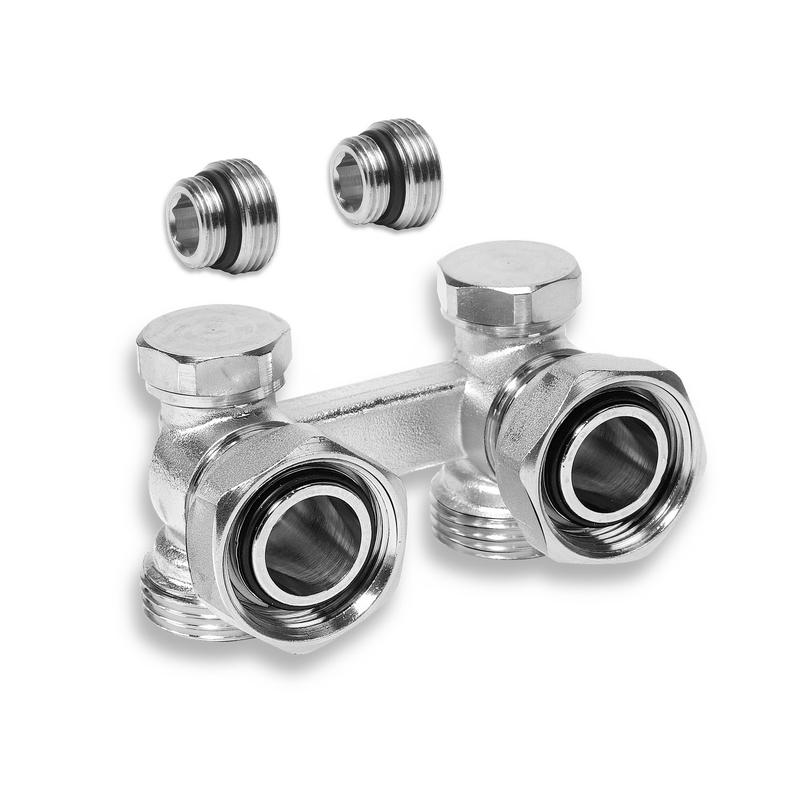 узел н-образный для нижнего подкл. радиатора угл. латунь 3/4дюйм еврослот никелирован. rtp 43534 от BTSprom.by