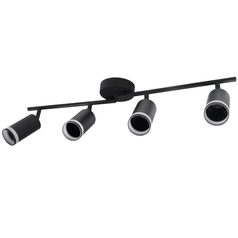 светильник pcl-0204 4xgu10 ip20 230в bl настен./потолочн. декор. под лампу jazzway 5066502 от BTSprom.by