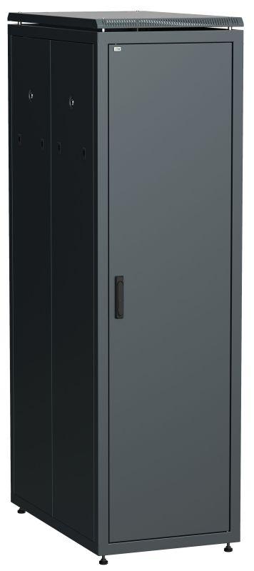 шкаф сетевой 19дюйм linea n 47u 600х1000мм металлические двери черн. itk ln05-47u61-mm от BTSprom.by