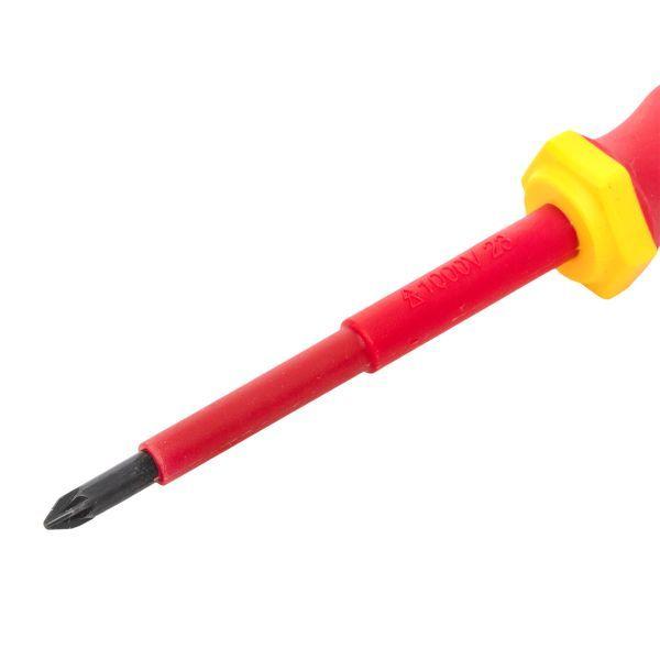  Отвертка PZ1х80мм Master 1000В Basic EKF pz-1-80-mas-in фото в каталоге от BTSprom.by