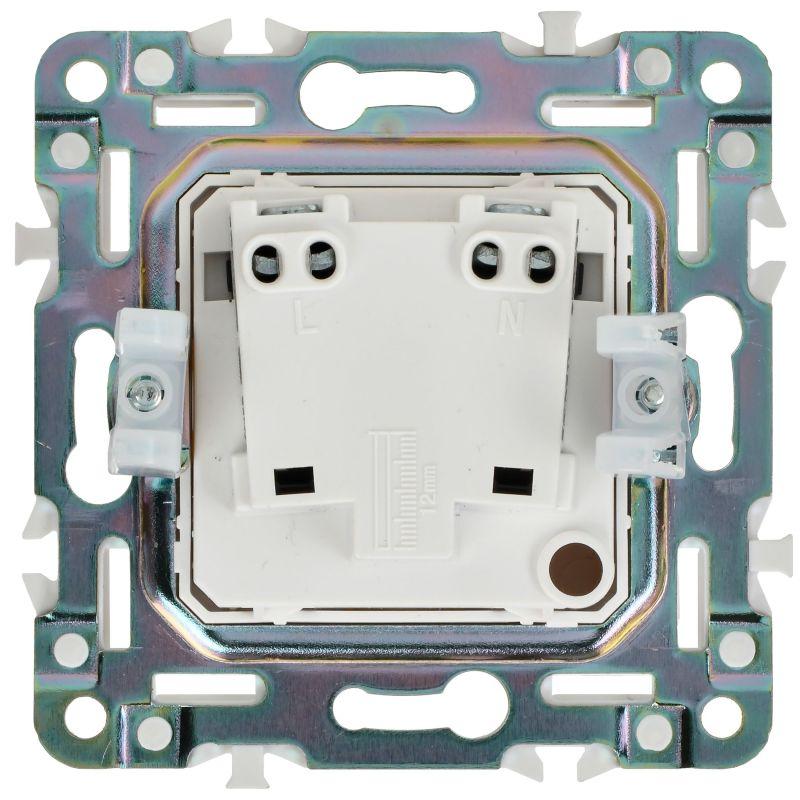  Розетка SKANDY 10А без заземл. без защ. шторок SK-R02W арктич. бел. IEK SK-R10-10-K01 фото в каталоге от BTSprom.by