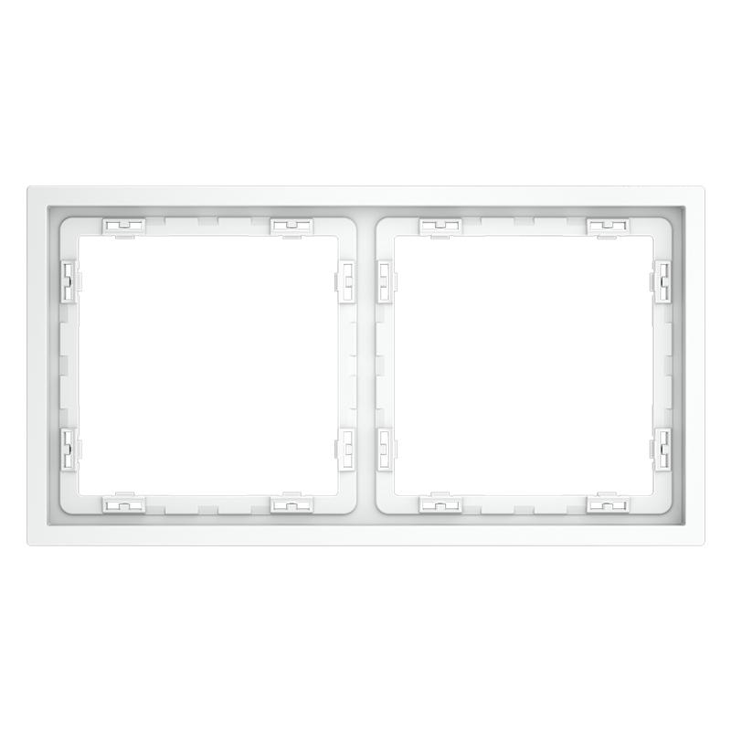 рамка 2-м s70 пластик. бел. матов. voltum vls100202 от BTSprom.by