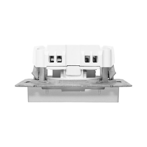  Розетка СП Эпика 16А без заземл. защ. шторки механизм алюм. EKF UP1-SOA-101 фото в каталоге от BTSprom.by