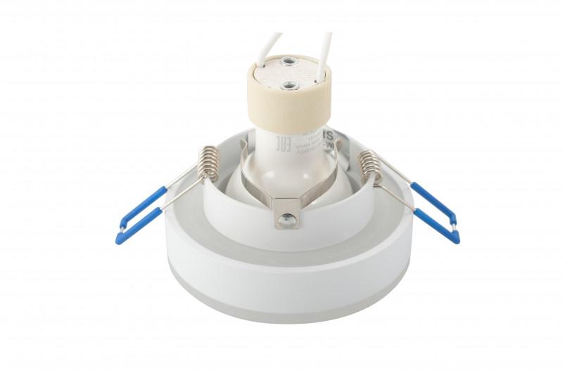  Светильник 10Вт GU10 IP20 встраив. алюм./пластик. бел. DENKIRS 615242 фото в каталоге от BTSprom.by