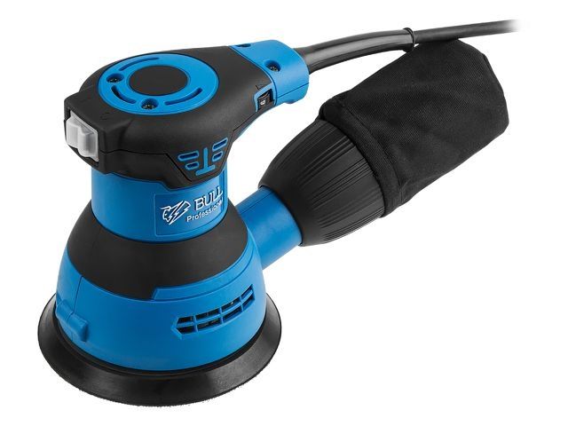 эксцентриковая шлифмашина bull os 1235 в кор. 350 вт, 125 мм, 8000-12000 об/мин, рег. об. (шнур - 4 м, амп. колебаний 2,6 мм) 0327338 от BTSprom.by