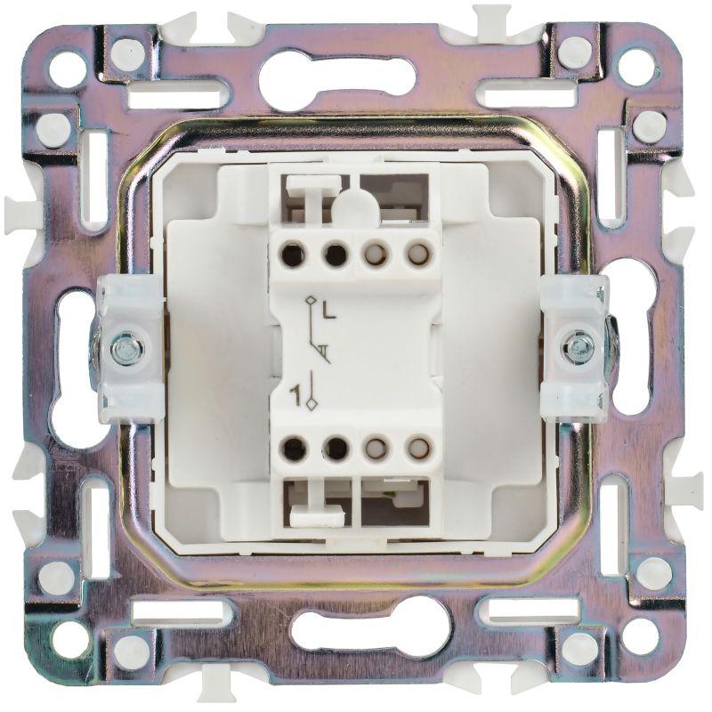  Выключатель кнопочный 1-кл. SKANDY 10А SK-V14Bl черн. IEK SK-V17-0-10-K02 фото в каталоге от BTSprom.by