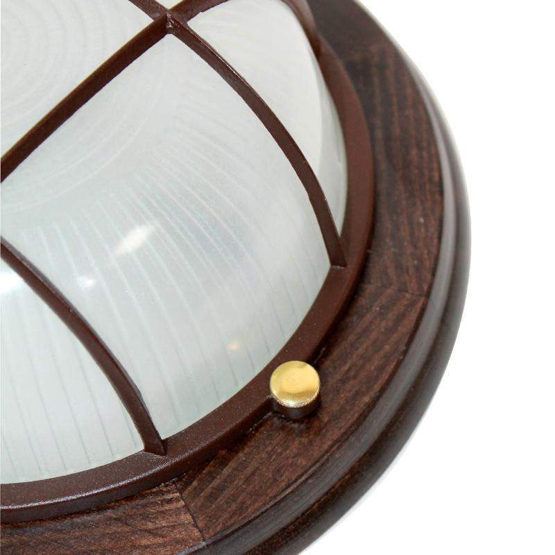 Светильник НПП 03-60-014 "Самарканд" 1302 IP65 кругл. малый матов./корпус с решеткой дерево венге (инд. упак.) Элетех 1005500977 фото в каталоге от BTSprom.by  Светильник НПП 03-60-014 "Самарканд" 1302 IP65 кругл. малый матов./корпус с решеткой дерево венге (инд. упак.) Элетех 1005500977 фото в каталоге от BTSprom.by