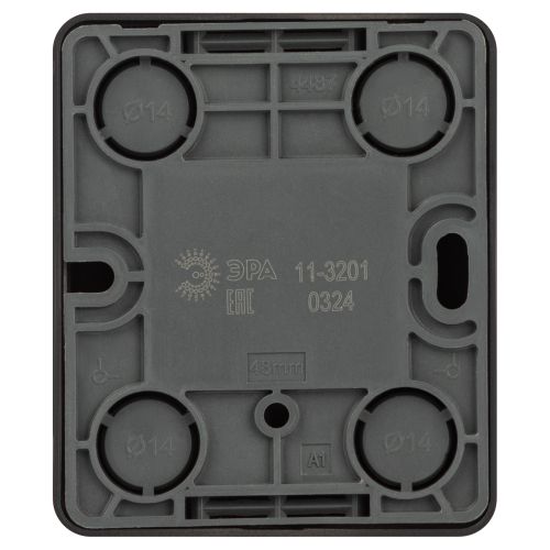  Розетка 1-м ОП Эксперт 11-3201-05 TV IP20 антрацит Эра Б0063024 фото в каталоге от BTSprom.by