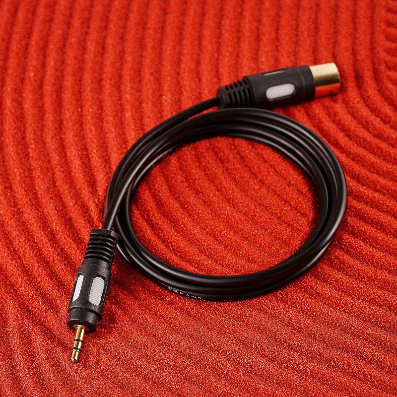 шнур din 5pin plug - 3.5мм stereo plug 1.5м (gold) rexant 17-2502 от BTSprom.by