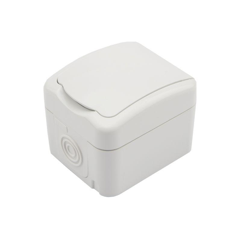 розетка 1-м оп mini og ip54 с заземл. бел. kranz kr-78-0604 от BTSprom.by