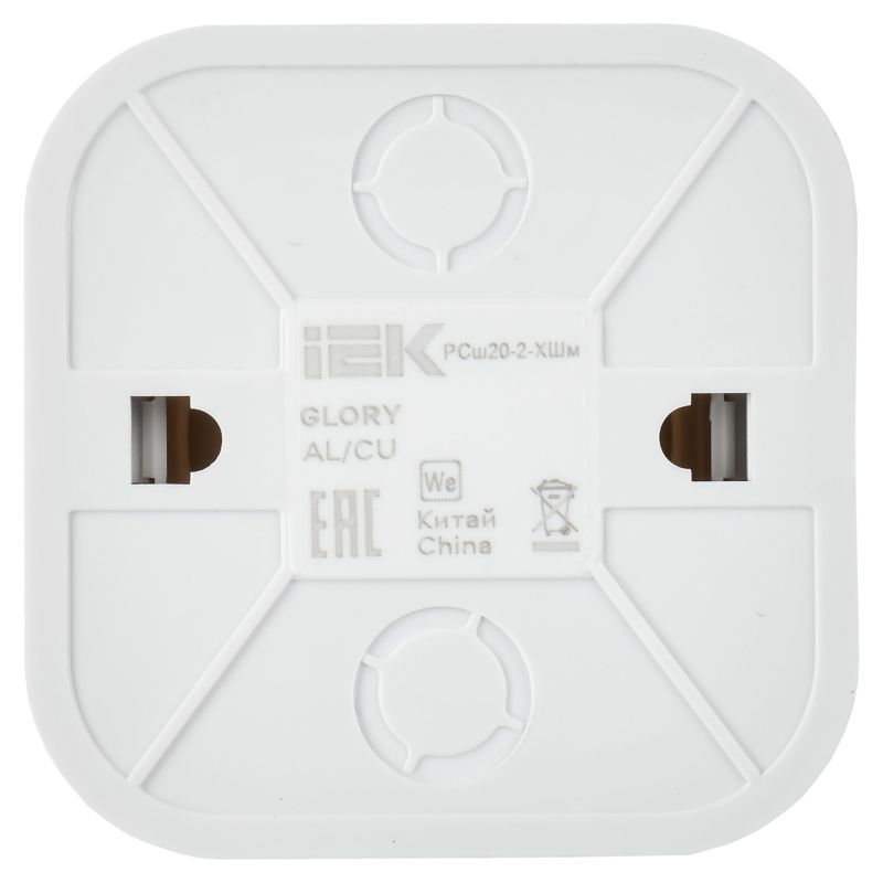  Розетка ОП GLORY РСш20-2-ХШм 10А без заземл. защ. шторки шампань матов. IEK ERH13-K37M-10 фото в каталоге от BTSprom.by