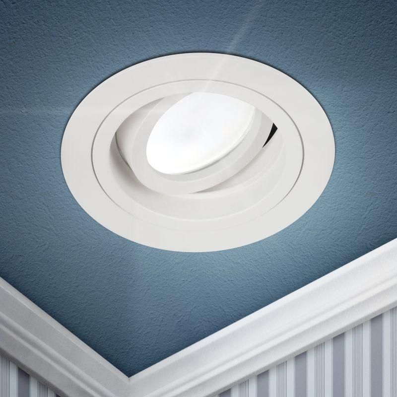 светильник встраиваемый алюм. kl84 wh mr16/gu5.3 бел. эра б0054346 от BTSprom.by