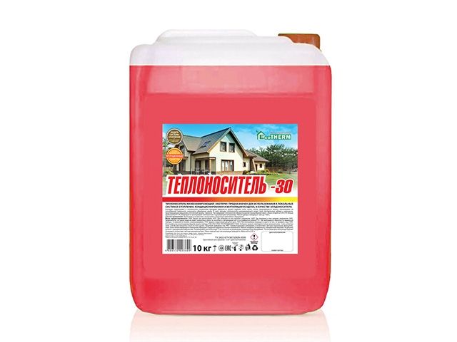 теплоноситель экотерм (-30с) кан. 10 кг., ecotherm 430212003 от BTSprom.by