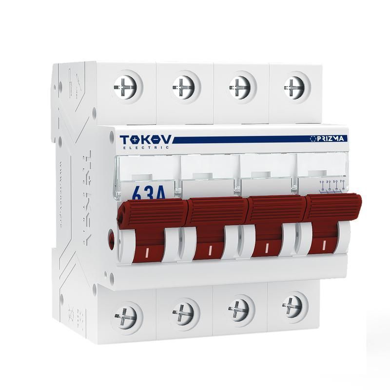 выключатель нагрузки модульный 4п 63а tokov electric tke-pz60-mdsi-4-63 от BTSprom.by