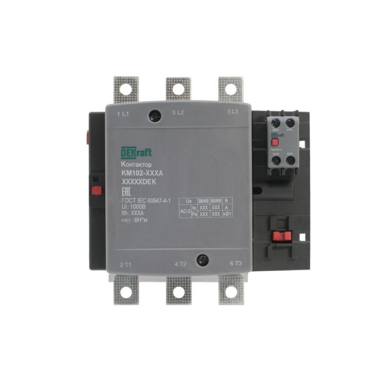 контактор 185а 380в ас ас3 ас4 1но+1нз км-102 dekraft 21950dek от BTSprom.by