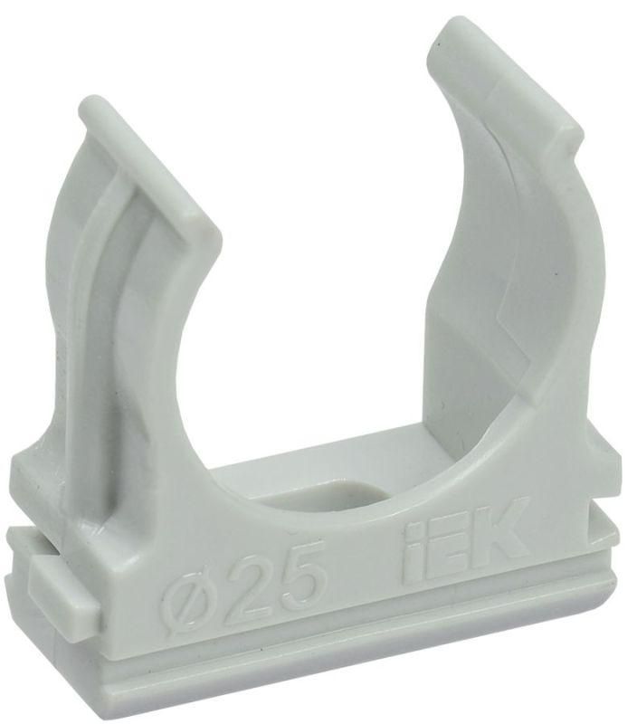 держатель для труб (клипса) cf25 с защелкой elasta iek cta10d-cf25-k41-100 от BTSprom.by