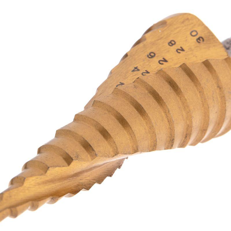  Сверло ступенчатое по металлу ТИТАН 4.0-30.0мм Kranz KR-12-6612 фото в каталоге от BTSprom.by