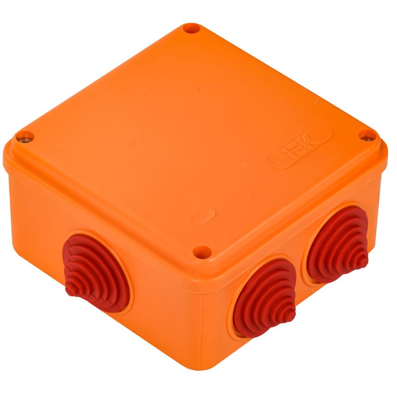  Коробка распаячная огнестойкая ПС 100х100х50 4P 4кв.мм IP55 6 вводов IEK UKF30-100-100-050-4-4-09 фото в каталоге от BTSprom.by