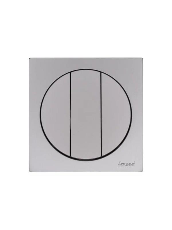  Выключатель 3-кл. СП OSEN механизм сер. матов. LEZARD 743-7488-109 фото в каталоге от BTSprom.by