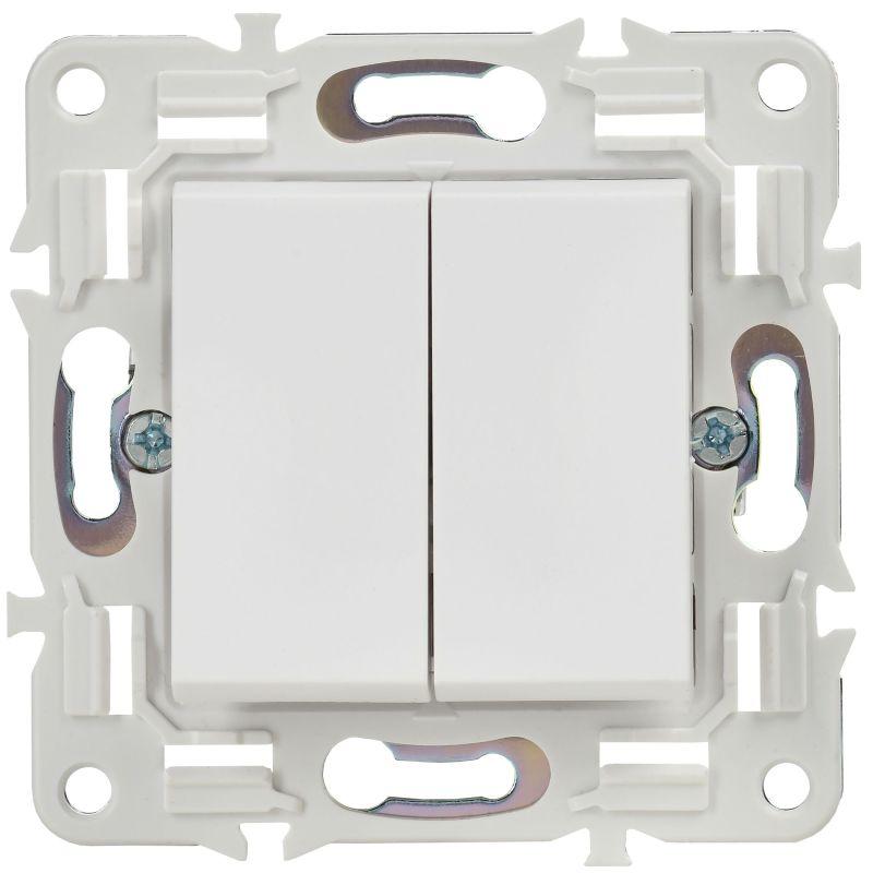  Выключатель перекрестный 2-кл. SKANDY 10А SK-V06W арктич. бел. IEK SK-V23-0-10-K01 фото в каталоге от BTSprom.by