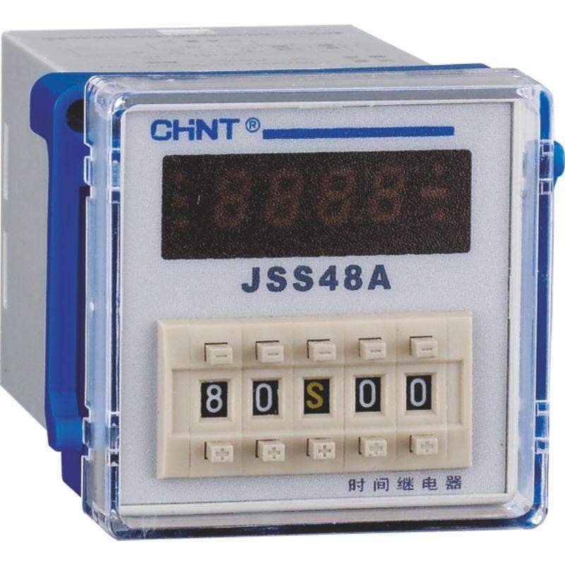 реле времени jss48a 8-контактный одно групповой переключатель многодиапазонной задержки питания ac/dc100v~240v chint 300084 от BTSprom.by