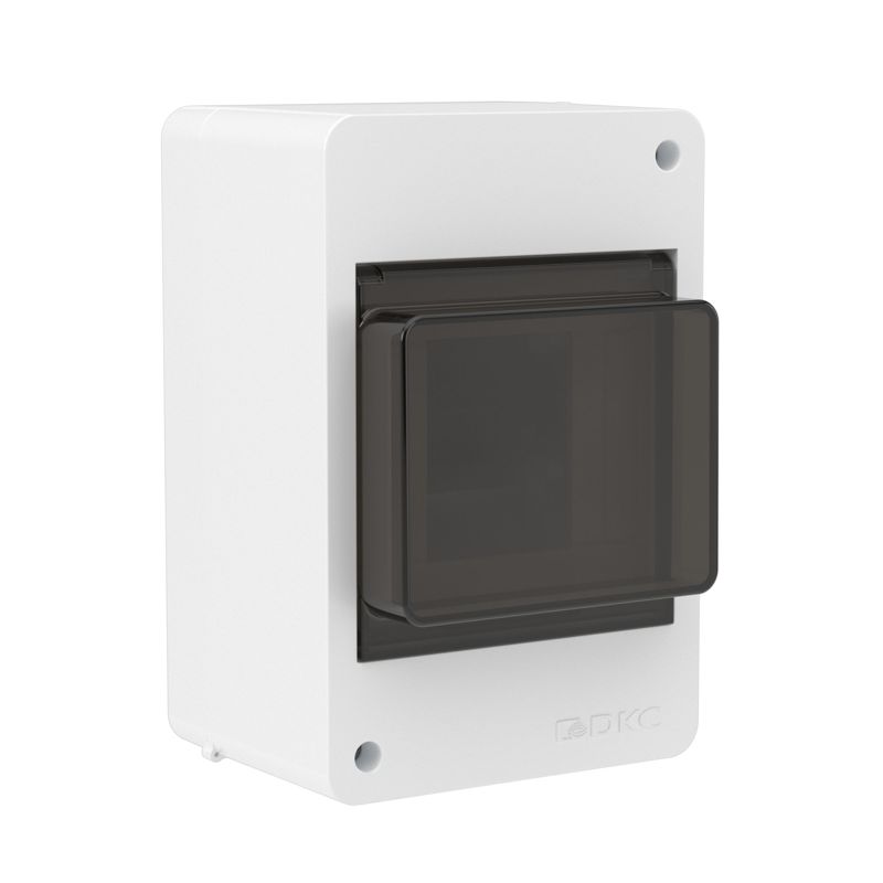 щиток настенный 4мод. с тонированной дверцей бел. dkc f04w0wd от BTSprom.by