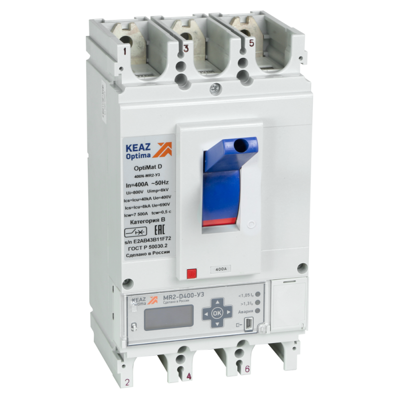 выключатель автоматический optimat d400n mr1 ом4 рег кэаз 327474 от BTSprom.by
