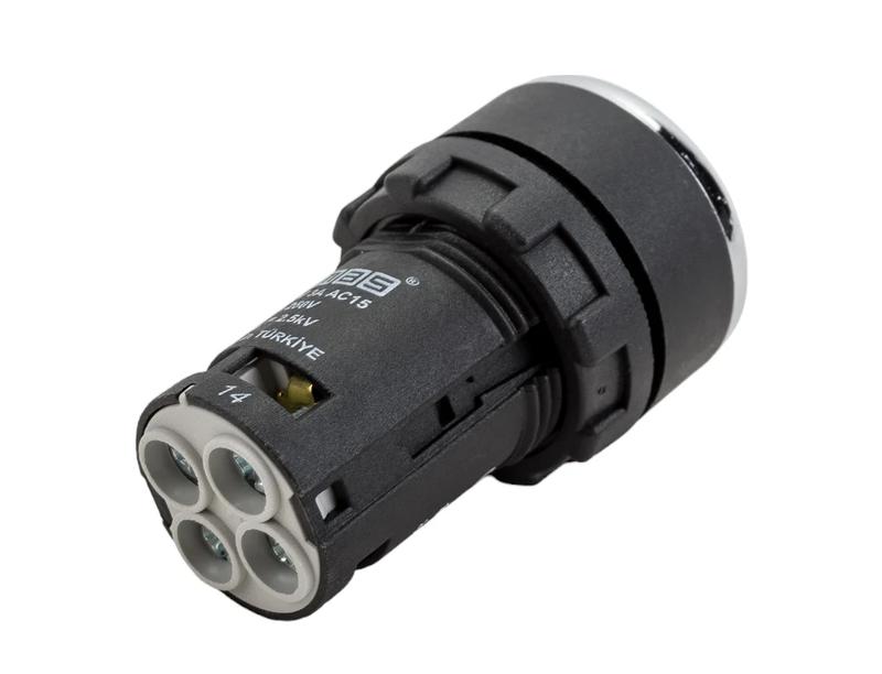  Кнопка нажимная моноблочная 22мм IP 40 1НО+1НЗ красн. EMAS MB102DK фото в каталоге от BTSprom.by