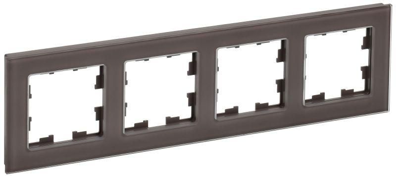рамка 4-м brite ру-4-2-бртб стекло темн. бронза iek br-m42-g-k45 от BTSprom.by