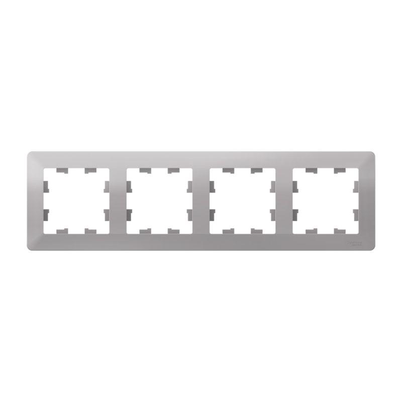 Рамка 4-м AtlasDesign Air алюм./дым. черн. SE ATN220304 фото в каталоге от BTSprom.by  Рамка 4-м AtlasDesign Air алюм./дым. черн. SE ATN220304 фото в каталоге от BTSprom.by