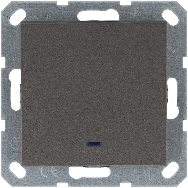 переключатель проходной 1-кл. 10а ip20 с подсветкой механизм мокко jasmart g3012nz от BTSprom.by