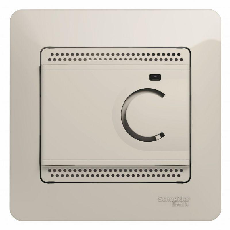 термостат электрон. теплого пола glossa с датчиком +5-+50град.c 10а в сборе молоч. se gsl000938 от BTSprom.by