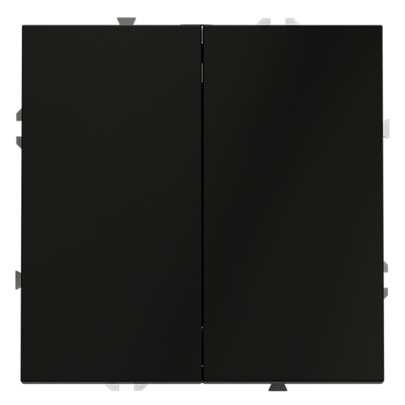 переключатель проходной 2-кл. сп s70 10а механизм черн. матов. voltum vls020308 от BTSprom.by